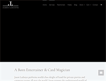 Tablet Screenshot of cardmagicbyjason.com